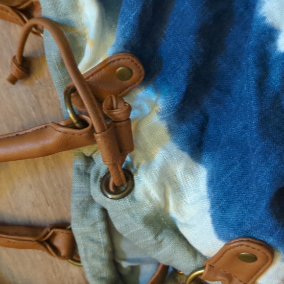 Tie-dye beach bucket bag tote - Picture 2 of 3